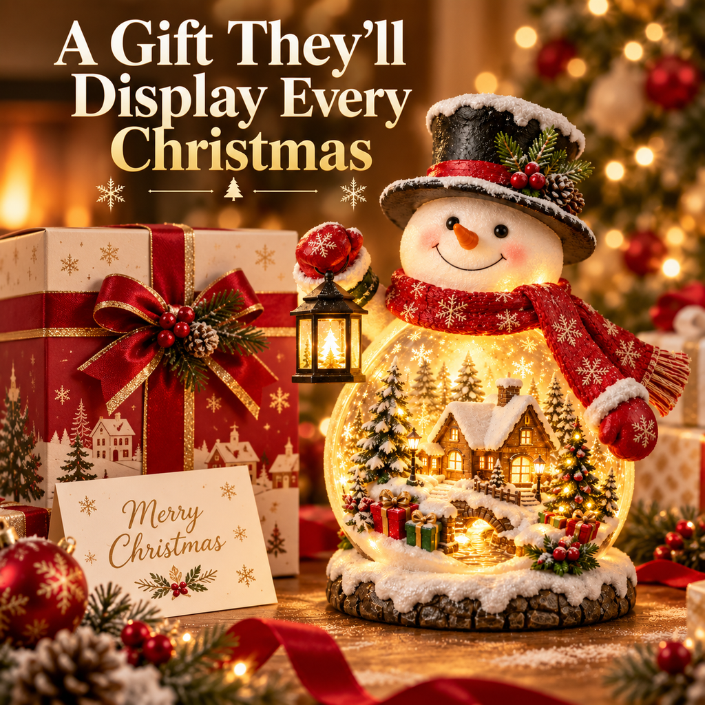 Sevair Deco Lighted Snowman Christmas Village christmas gift