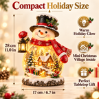 Sevair Deco Lighted Snowman Christmas Village dimensions