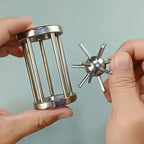 Sevair Deco Metal Cage Puzzle for Screen-Free Fun ball removed