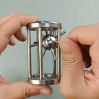Sevair Deco Metal Cage Puzzle for Screen-Free Fun hands solving