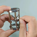 Sevair Deco Metal Cage Puzzle for Screen-Free Fun spiked ball