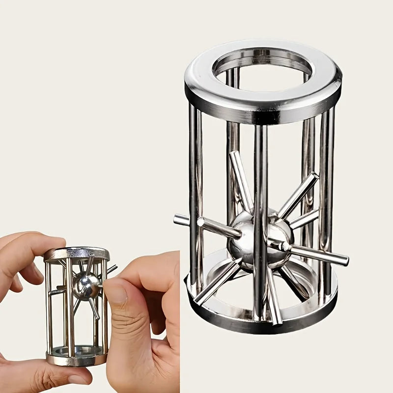 Sevair Deco Metal Cage Puzzle for Screen-Free Fun use view
