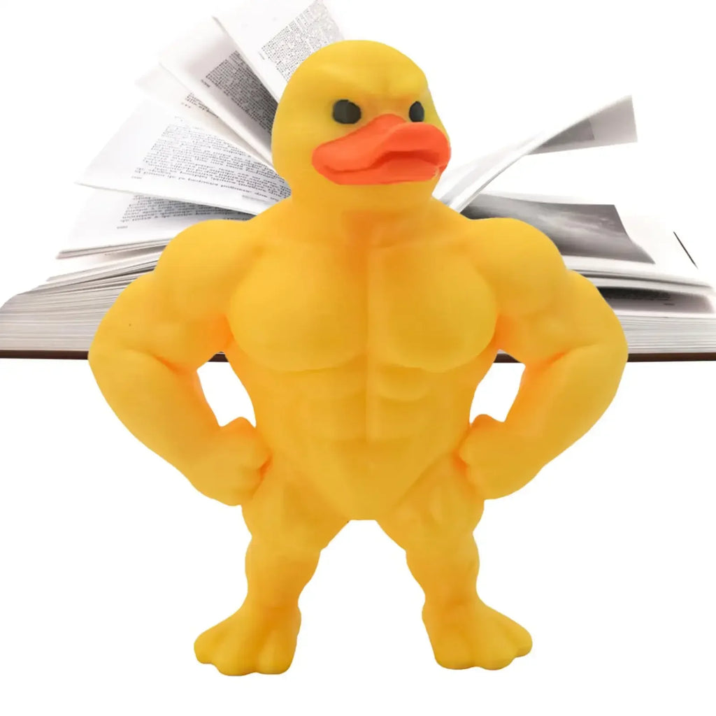 Sevair Deco Mini Buff Duck Figurine for Desk Decor close up