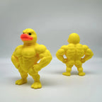 Sevair Deco Mini Buff Duck Figurine for Desk Decor front back