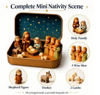 Sevair Deco Mini Nativity Scene in Keepsake Tin figure details