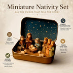 Sevair Deco Mini Nativity Scene in Keepsake Tin nativity figures