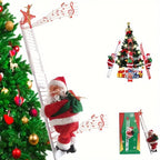 Sevair Deco Musical Climbing Santa Christmas Decoration hanging setup
