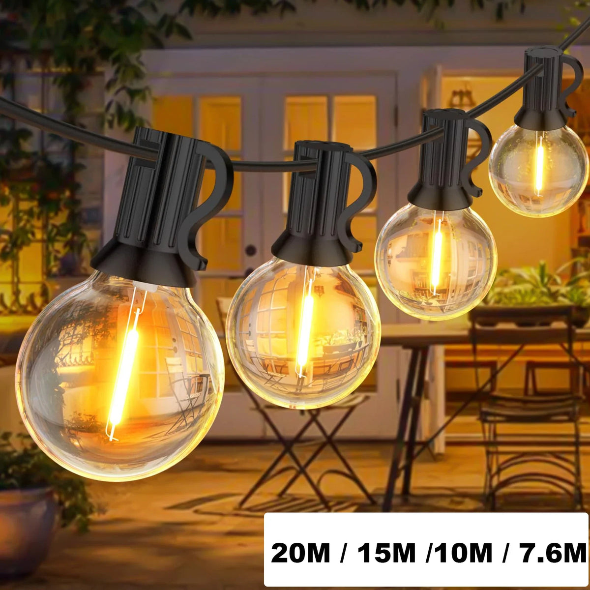 Sevair Deco Outdoor G40 String Lights Waterproof 7