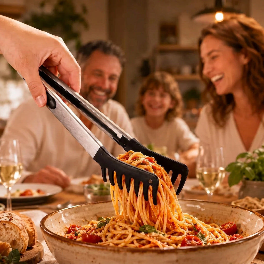 Sevair Deco Pasta Serving Tongs 10-Inch 1