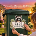 Sevair Deco Personalized Raccoon Bin Sticker 1