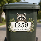 Sevair Deco Personalized Raccoon Bin Sticker 5