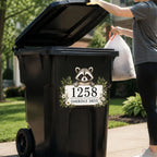 Sevair Deco Personalized Raccoon Bin Sticker 7