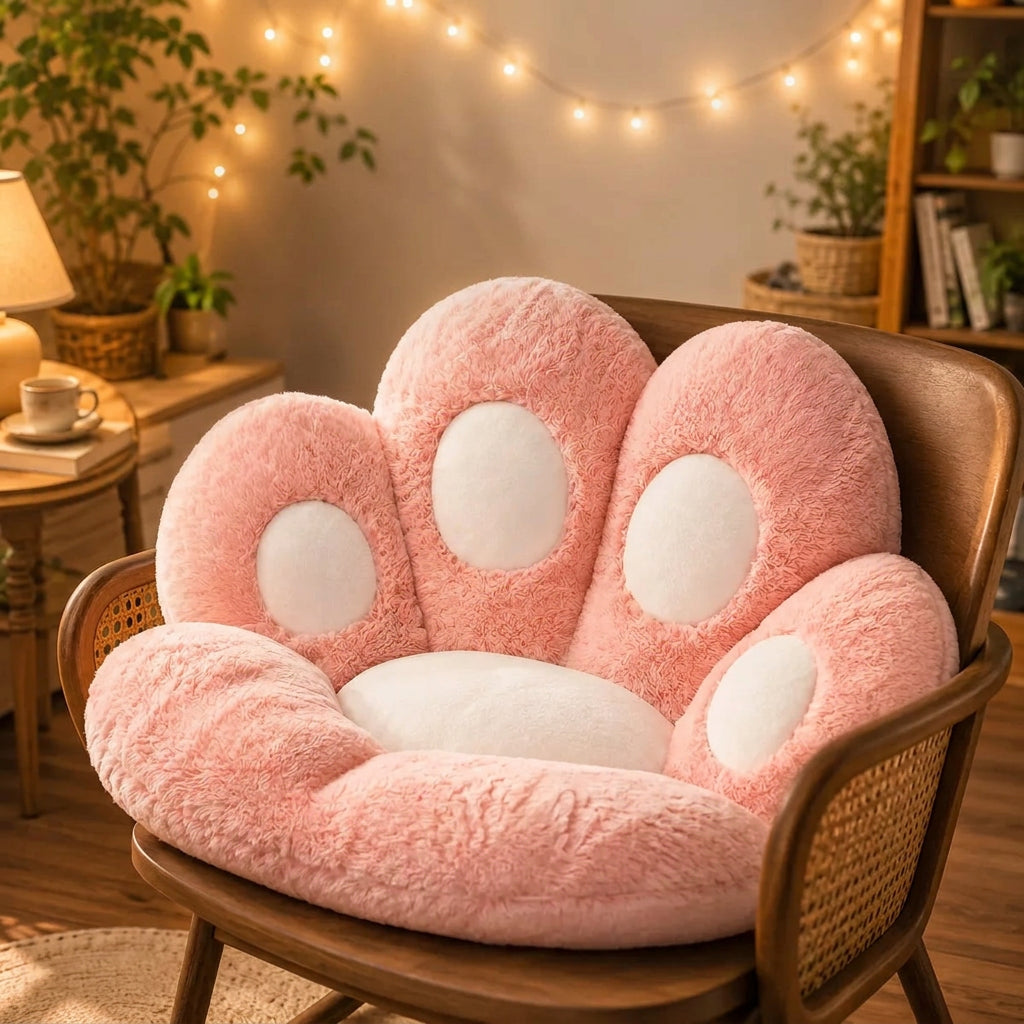 Sevair Deco Plush Cat Paw Cushion
