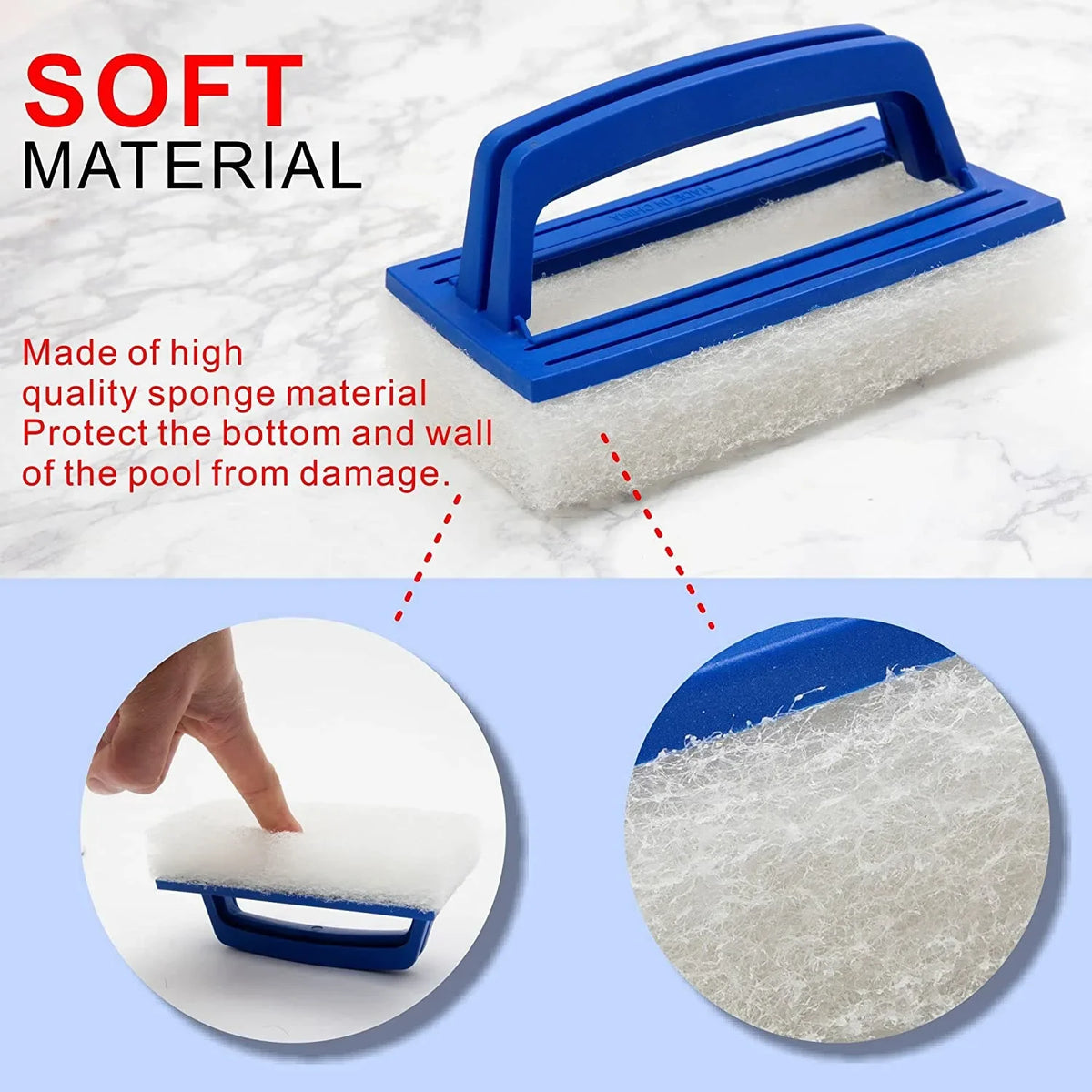 Sevair Deco Pool Waterline Scrubber Sponge 6