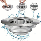 Sevair Deco Pop-Up Sink Strainer with Basket 2
