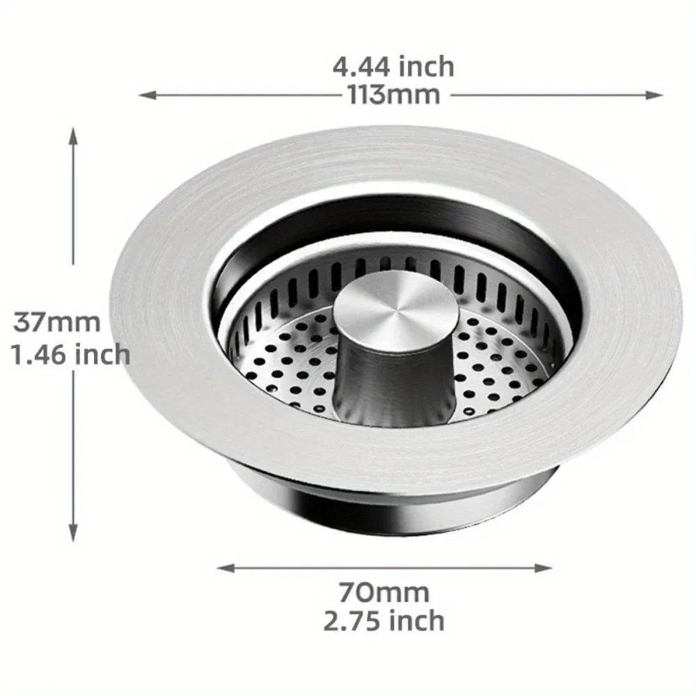 Sevair Deco Pop-Up Sink Strainer with Basket 3