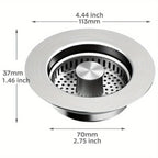Sevair Deco Pop-Up Sink Strainer with Basket 3