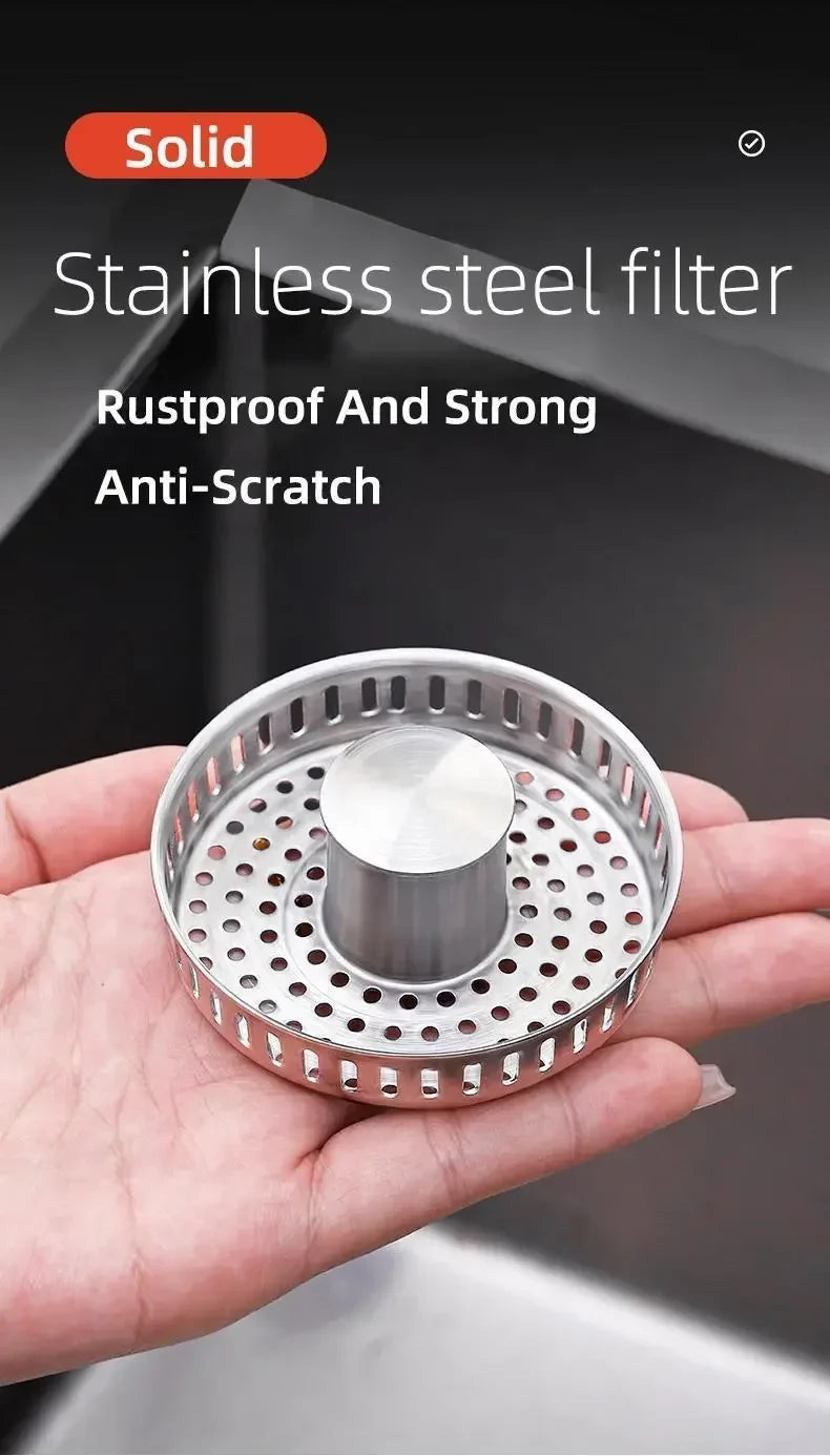 Sevair Deco Pop-Up Sink Strainer with Basket 8