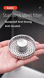 Sevair Deco Pop-Up Sink Strainer with Basket 8