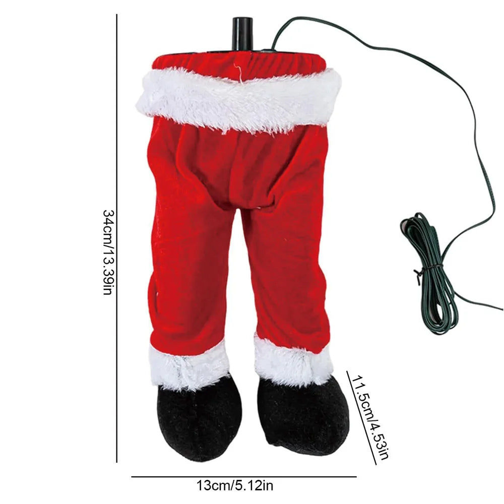 Sevair Deco Posable Santa Legs Christmas Tree Decor santa dimensions