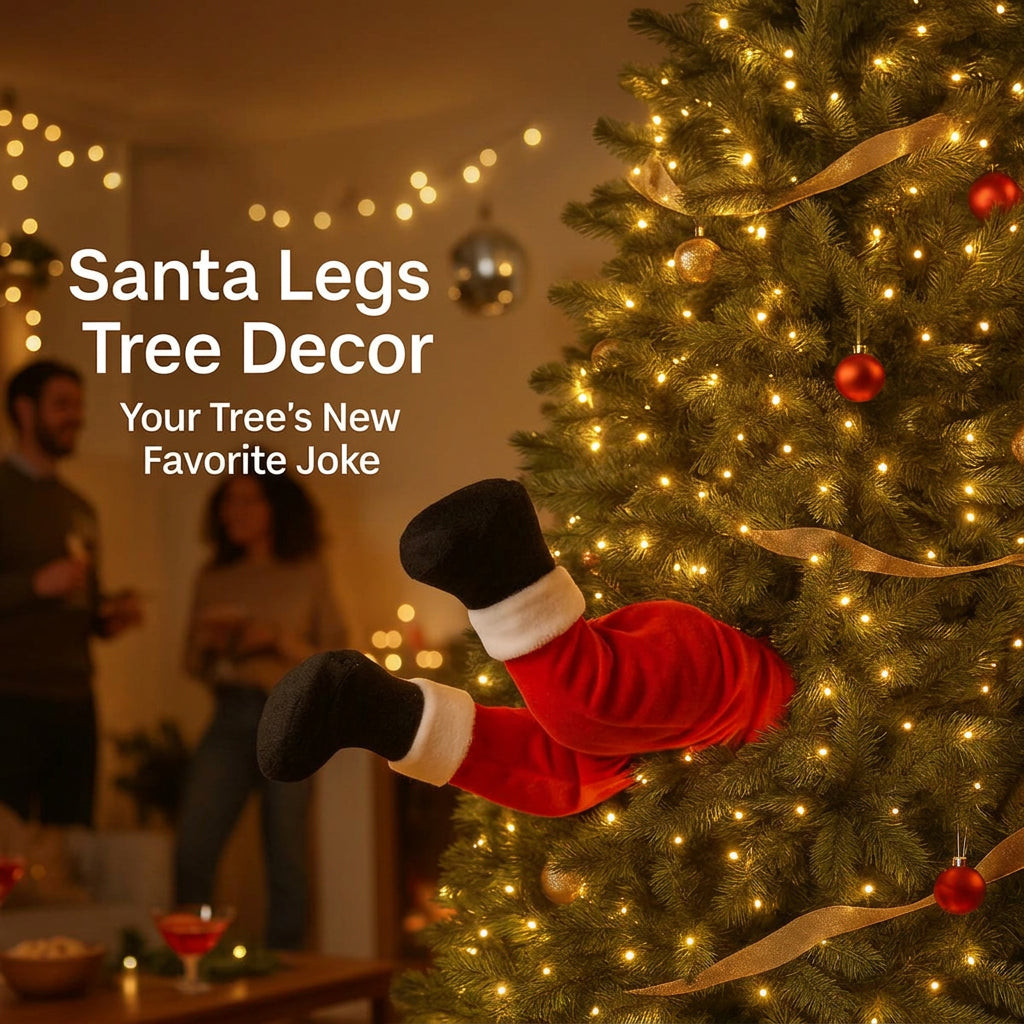 Sevair Deco Posable Santa Legs Christmas Tree Decor santa display