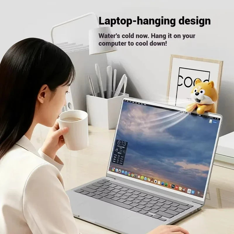Sevair Deco Puppy Food Cooling Fan laptop mounted