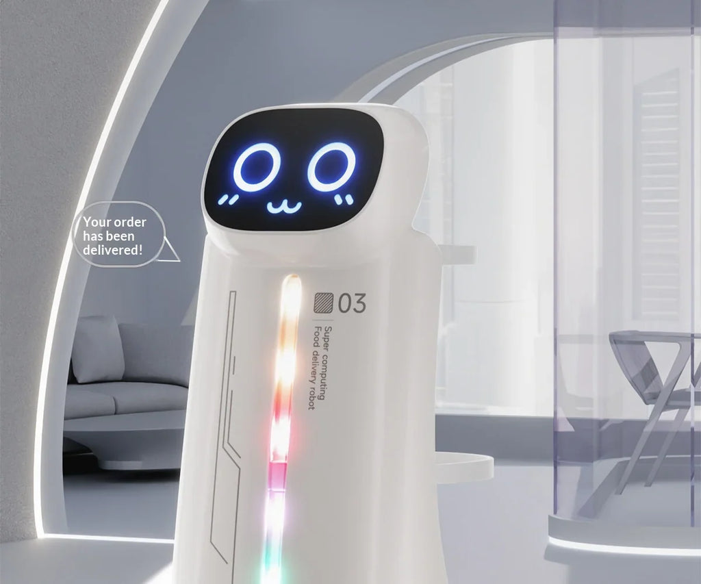 Sevair Deco RC Delivery Robot Toy with Lights feature view