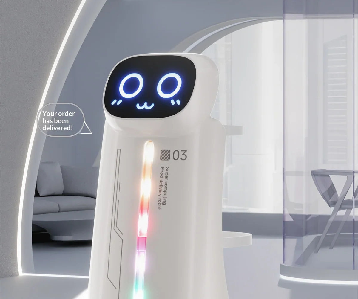 Sevair Deco RC Delivery Robot Toy with Lights feature view