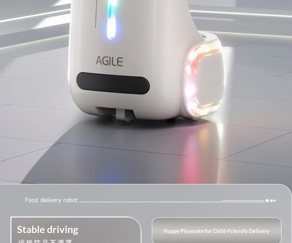 Sevair Deco RC Delivery Robot Toy with Lights remote play