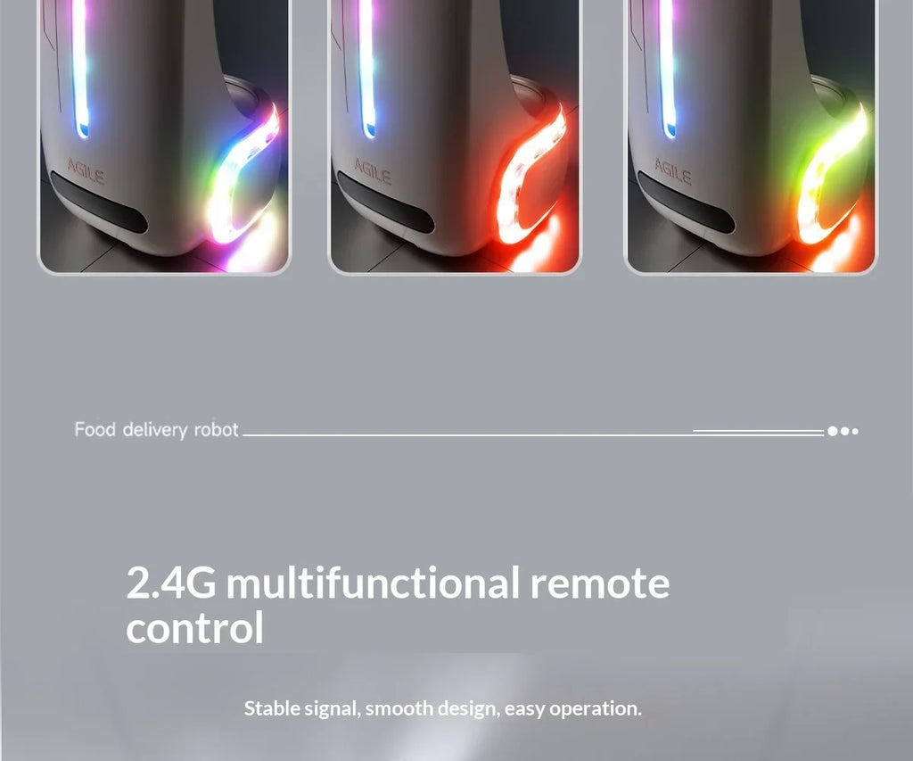 Sevair Deco RC Delivery Robot Toy with Lights robot motion