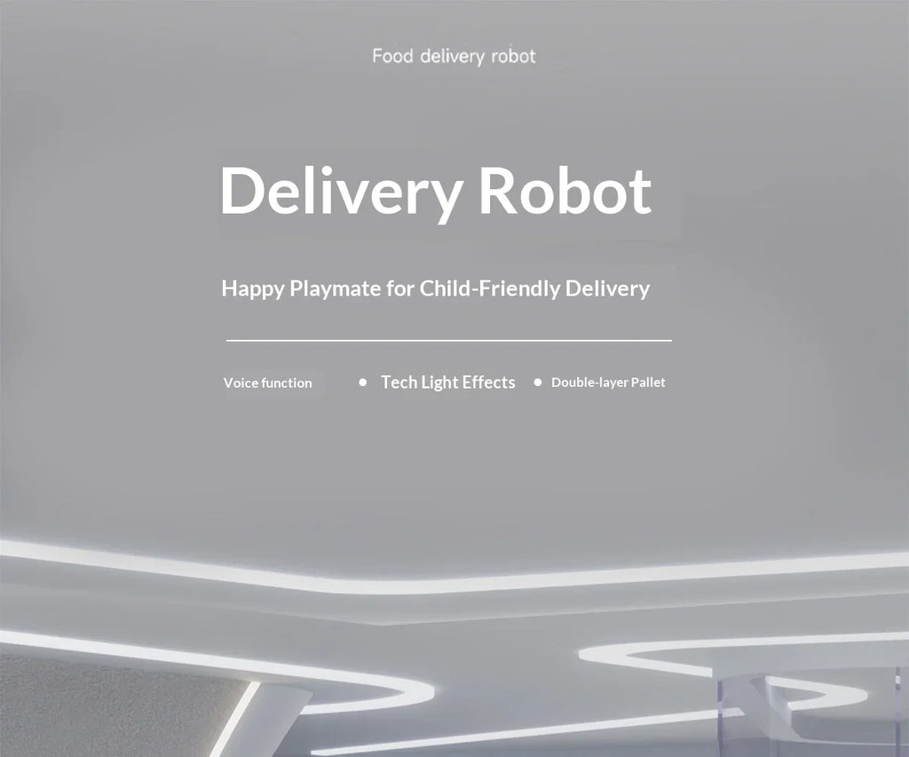 Sevair Deco RC Delivery Robot Toy with Lights tray detail