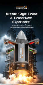 Sevair Deco RC Spaceship Rocket Toy with LED Mist 11