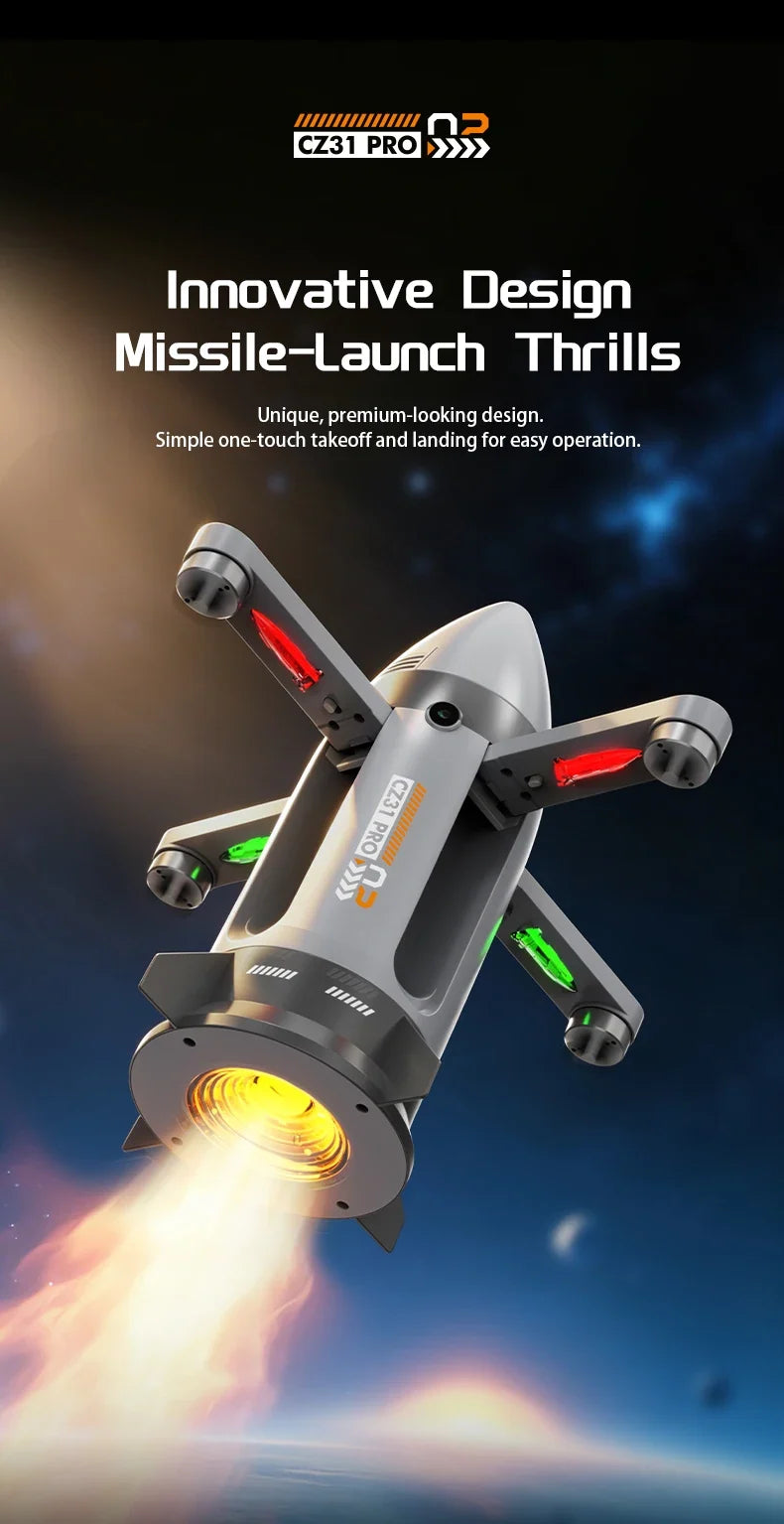 Sevair Deco RC Spaceship Rocket Toy with LED Mist 13