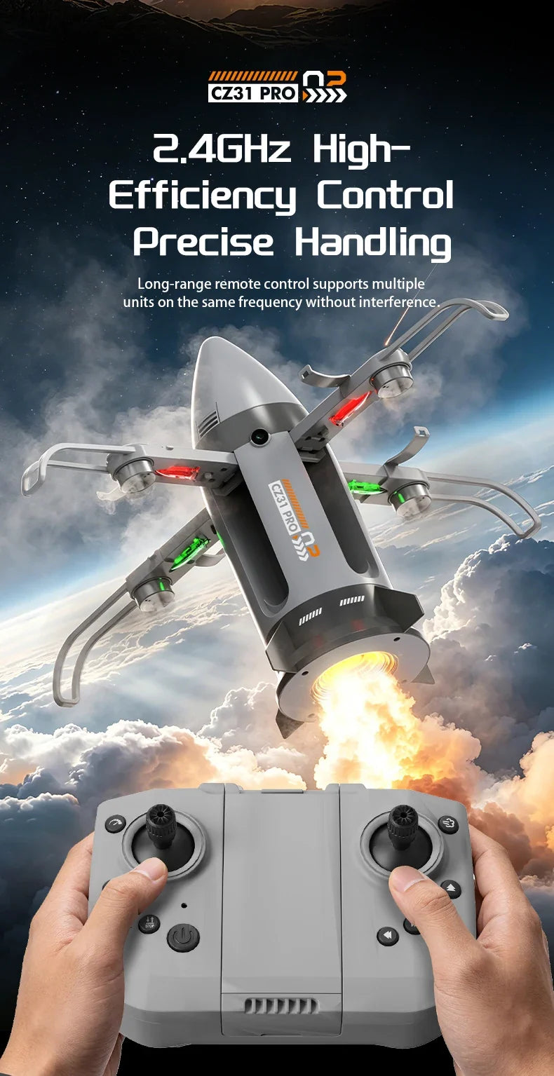 Sevair Deco RC Spaceship Rocket Toy with LED Mist 16