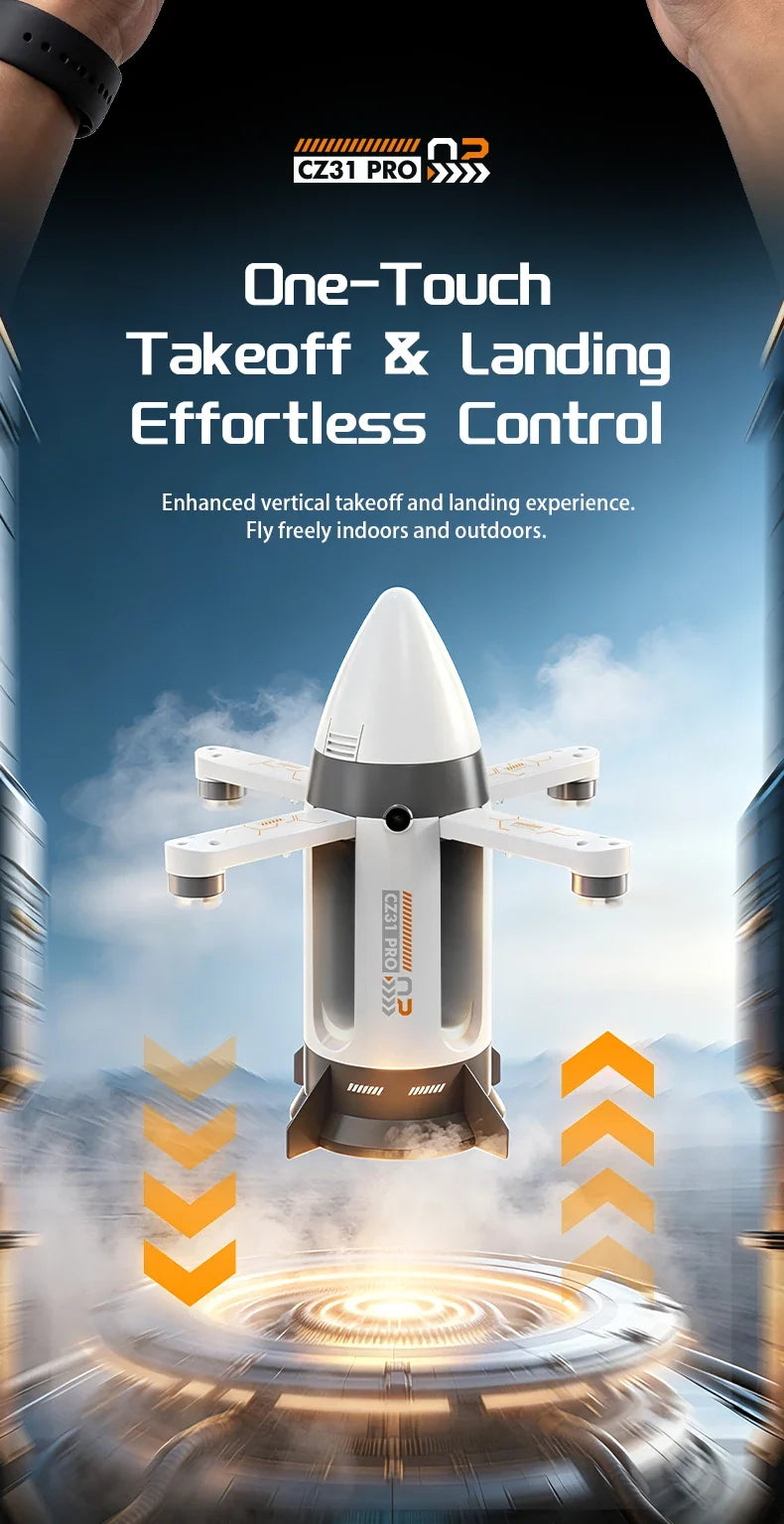 Sevair Deco RC Spaceship Rocket Toy with LED Mist 17