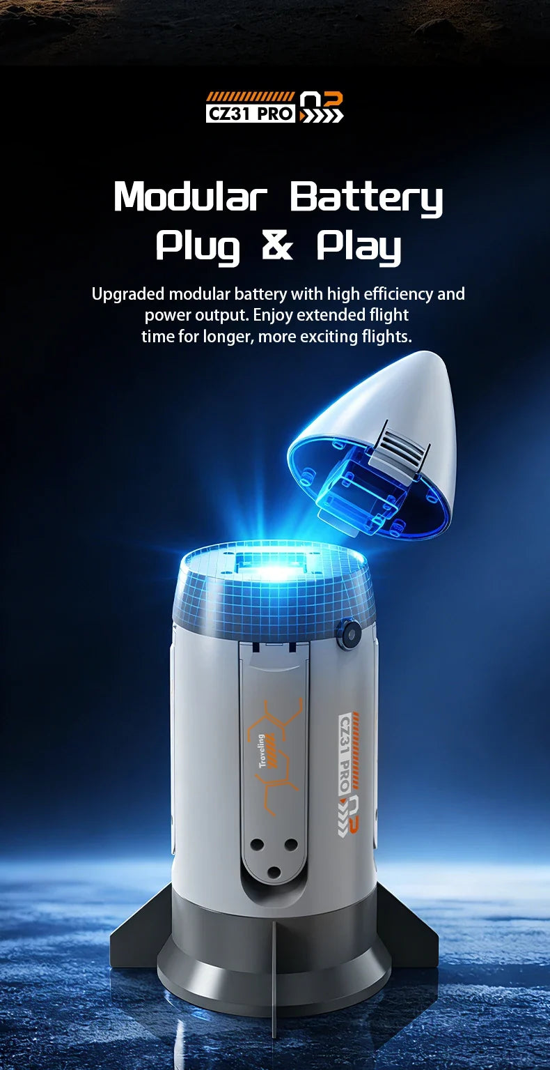 Sevair Deco RC Spaceship Rocket Toy with LED Mist 22
