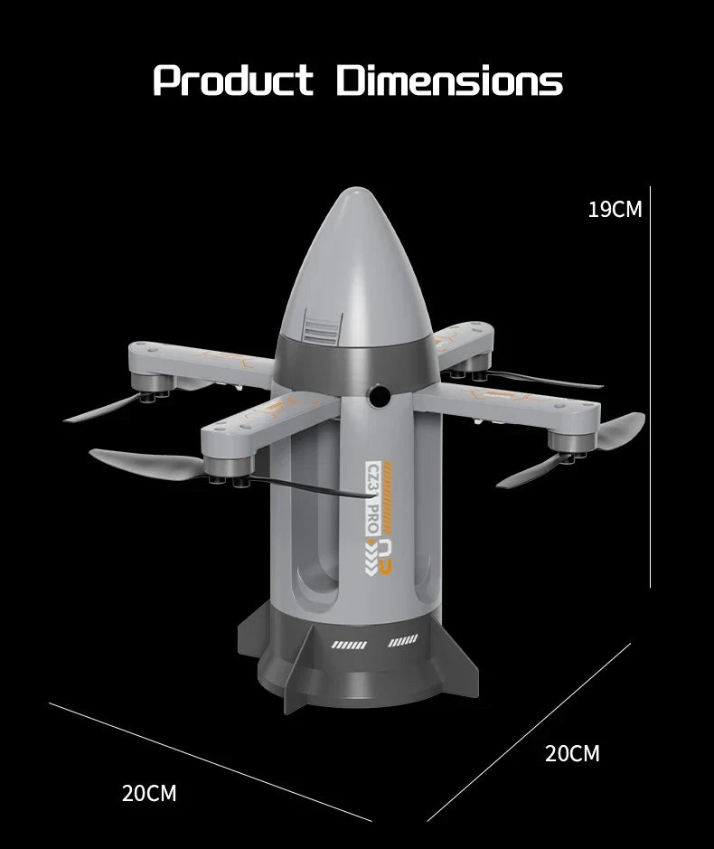 Sevair Deco RC Spaceship Rocket Toy with LED Mist 24