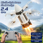 Sevair Deco RC Spaceship Rocket Toy with LED Mist 3