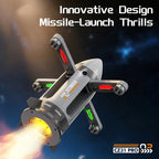 Sevair Deco RC Spaceship Rocket Toy with LED Mist 6