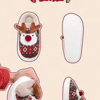 Sevair Deco Reindeer Christmas Slippers 14
