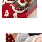 Sevair Deco Reindeer Christmas Slippers 22