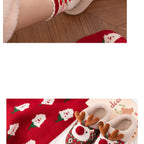Sevair Deco Reindeer Christmas Slippers 30