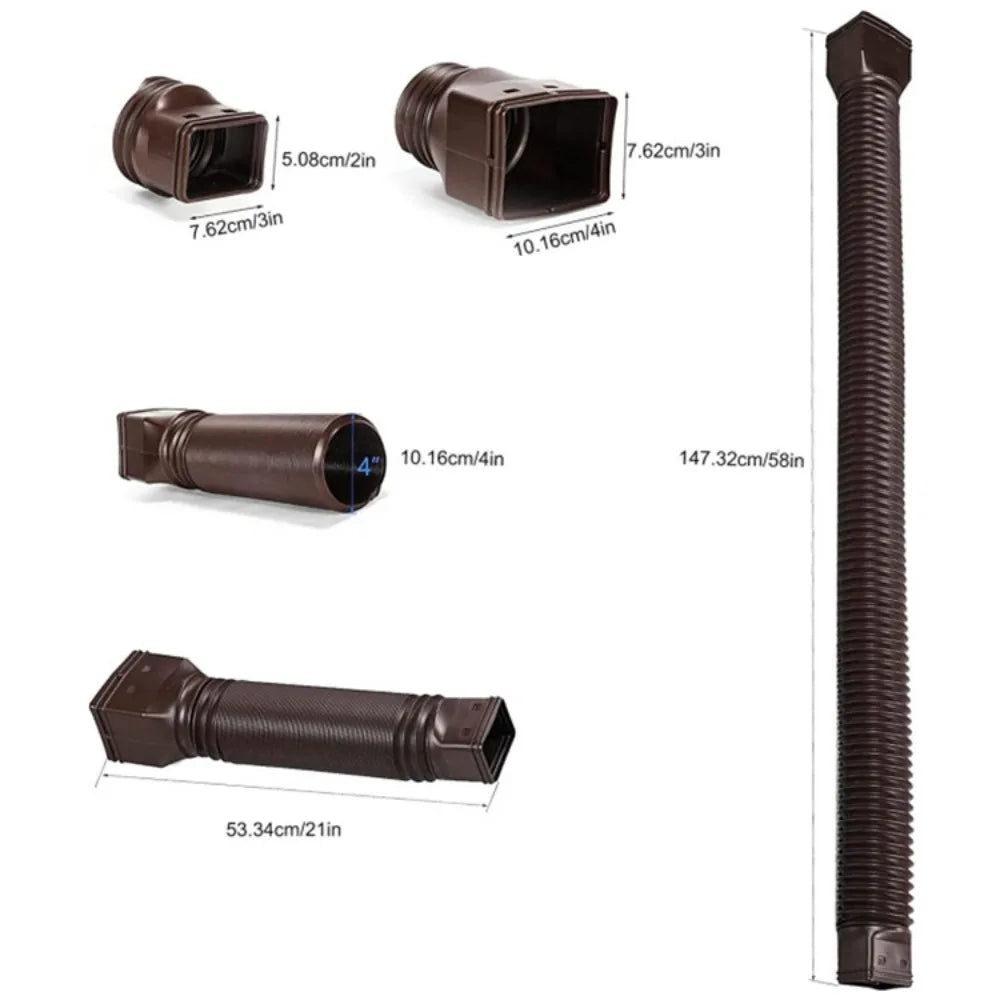 Sevair Deco Retractable Downspout Extension 8
