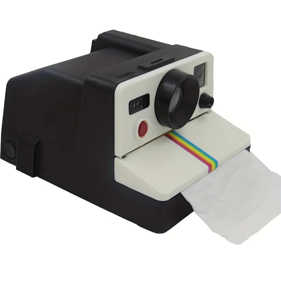 Sevair Deco Retro Camera Toilet Paper Holder angled view