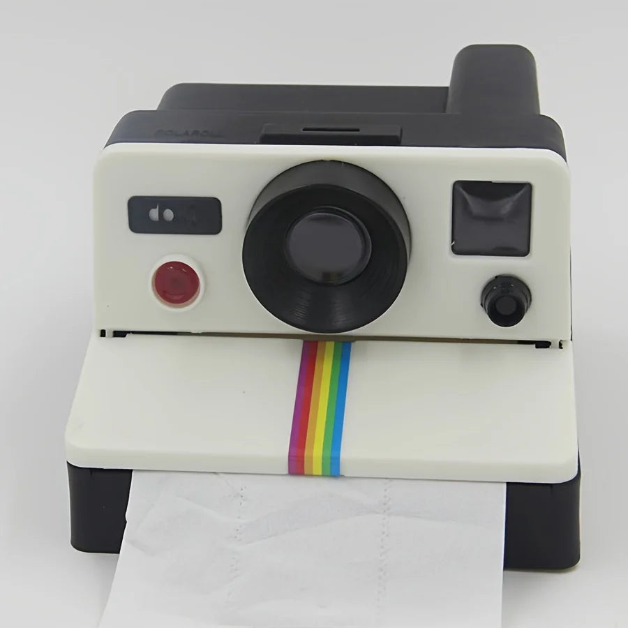 Sevair Deco Retro Camera Toilet Paper Holder front view