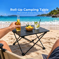 Sevair Deco Roll-Up Camping Table beach hero