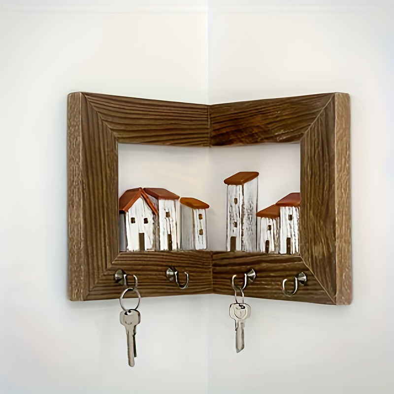 Sevair Deco Rustic Village Wall Key Holder 2