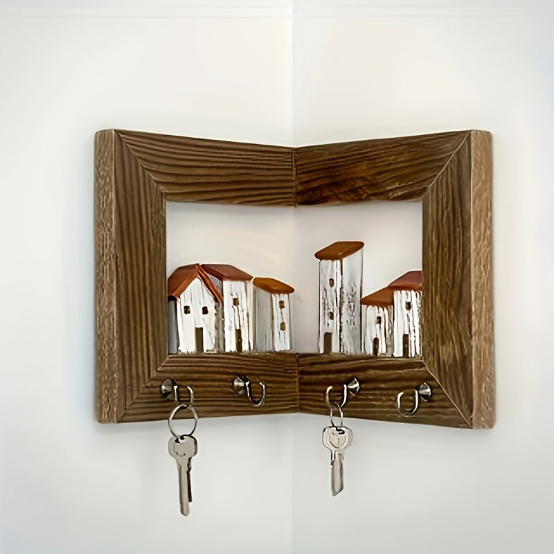 Sevair Deco Rustic Village Wall Key Holder 3