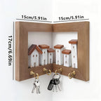 Sevair Deco Rustic Village Wall Key Holder 5