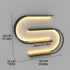 Sevair Deco S-Shaped LED Wall Wine Rack 5